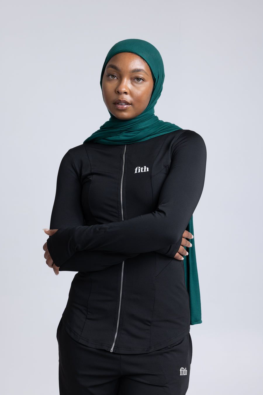 PWR Active Zip-Top (Black)