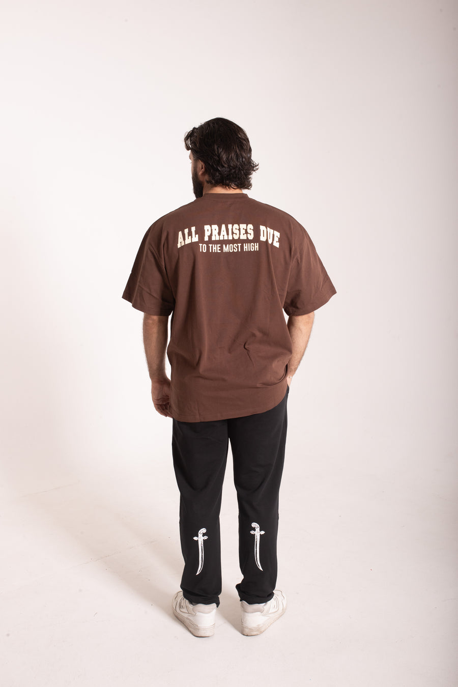 Alhamdulilah - Workout Pump-Cover Up T-Shirt (UNISEX) (Brown)