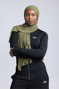 Non-Slip Workout Hijab (Matcha)