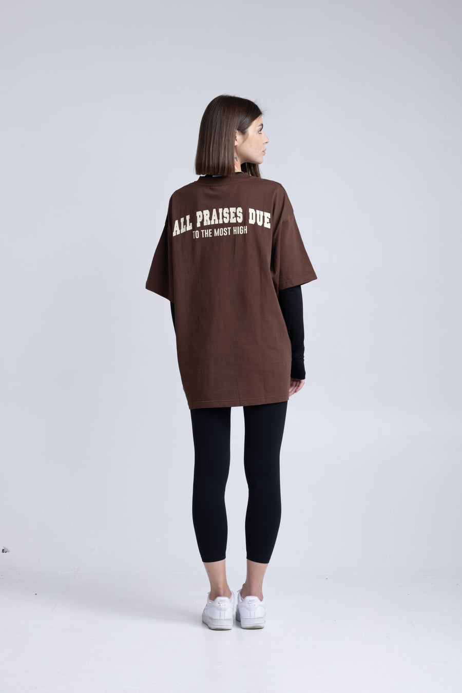 Alhamdulilah - Workout Pump-Cover Up T-Shirt (UNISEX) (Brown)