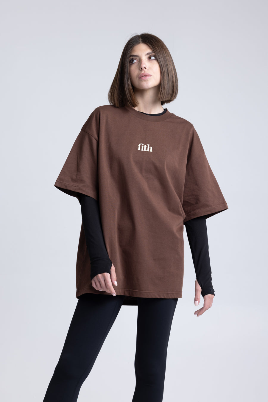 Alhamdulilah - Workout Pump-Cover Up T-Shirt (UNISEX) (Brown)