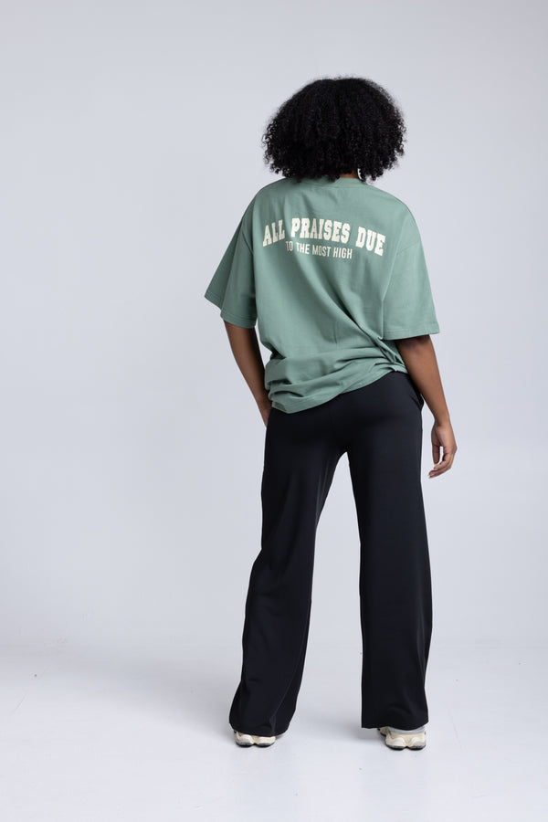 Alhamdulilah - Workout Pump-Cover Up T-Shirt (UNISEX) (Green)