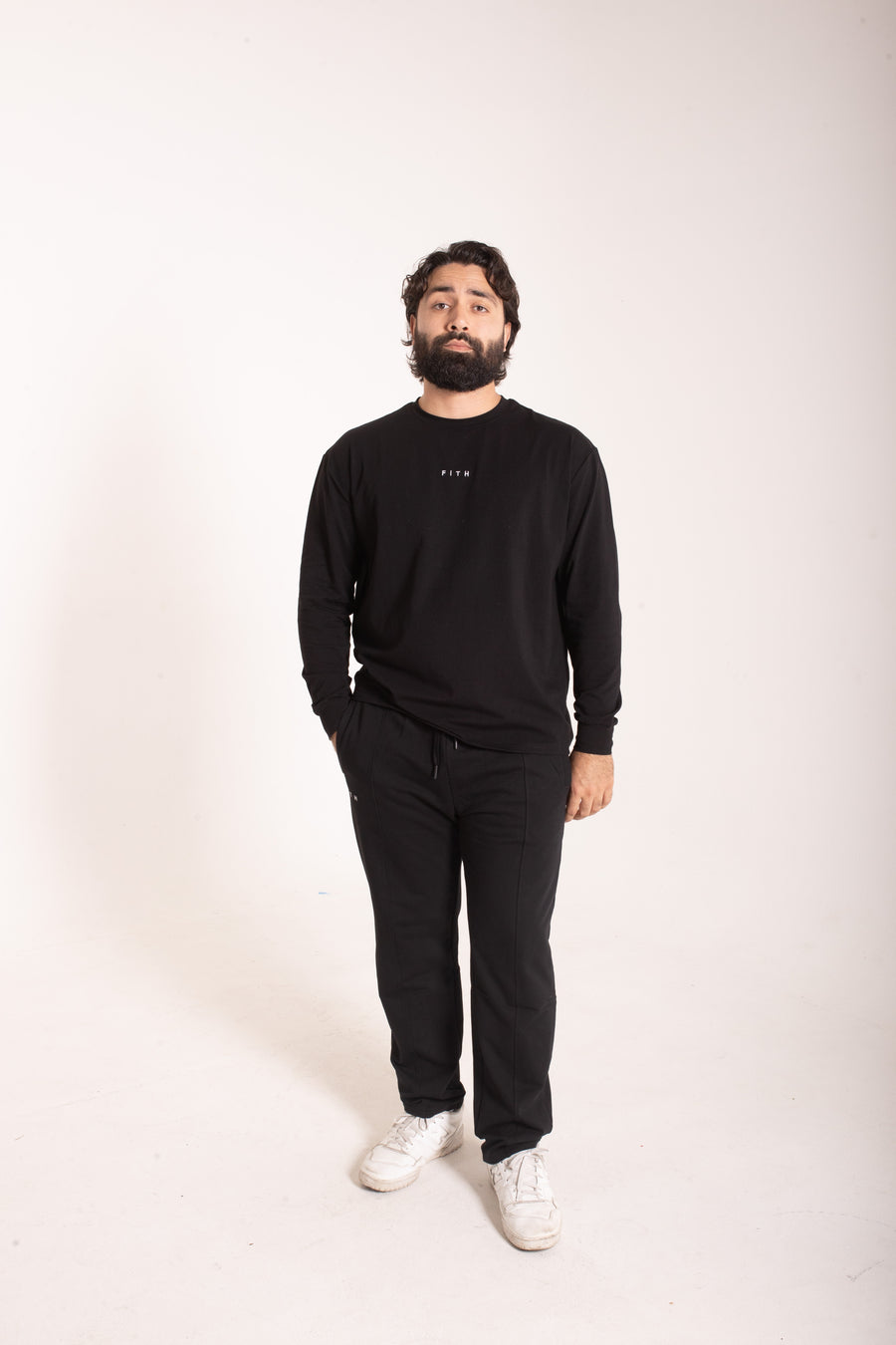 LION HEARTED - Workout Pump-Cover Long Sleeve (Black)