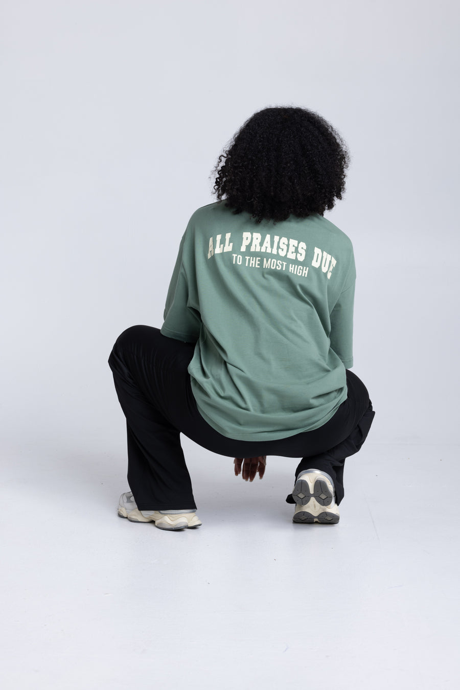 Alhamdulilah - Workout Pump-Cover Up T-Shirt (UNISEX) (Green)