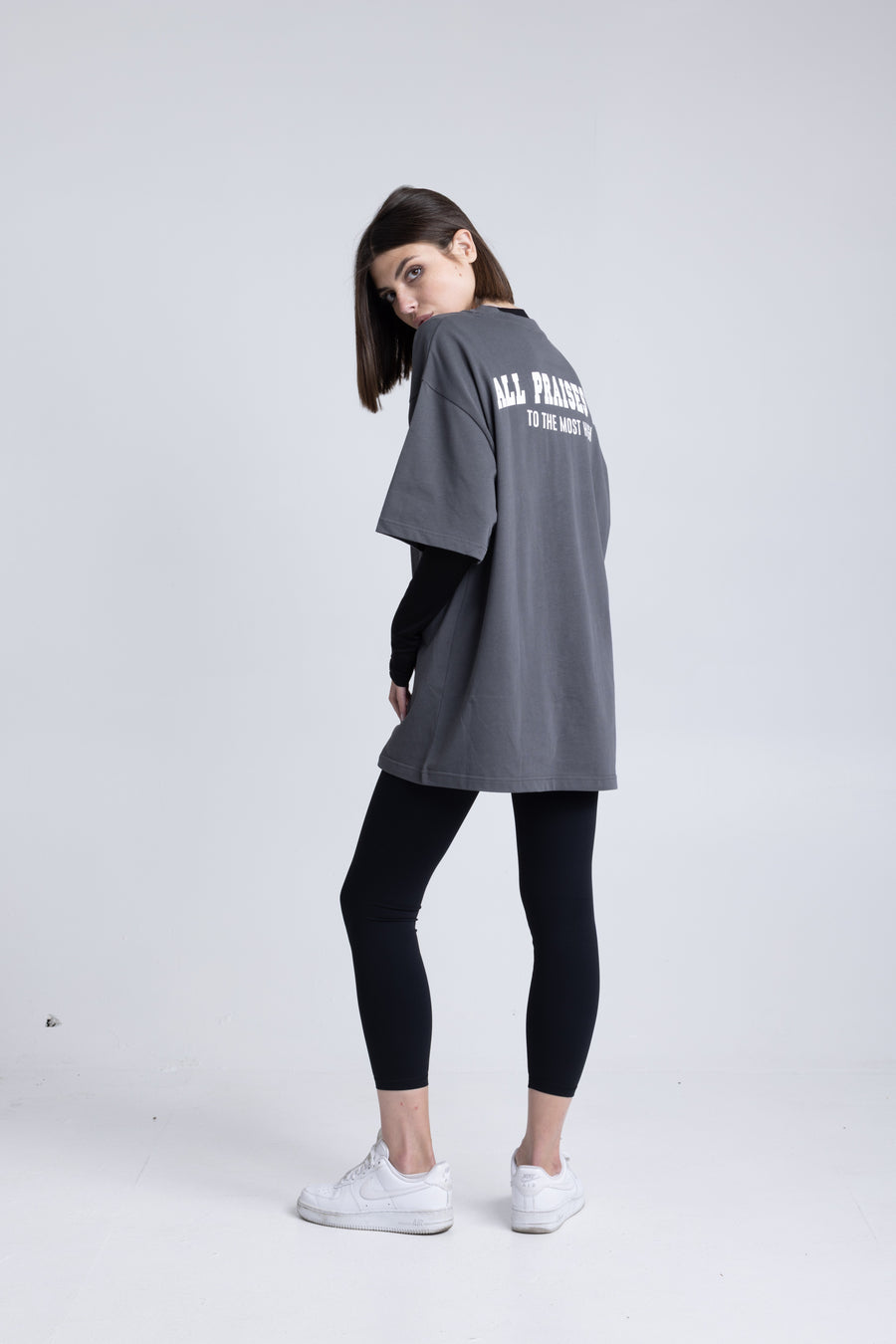 Alhamdulilah - Workout Pump-Cover Up T-Shirt (UNISEX) (Iron Grey)