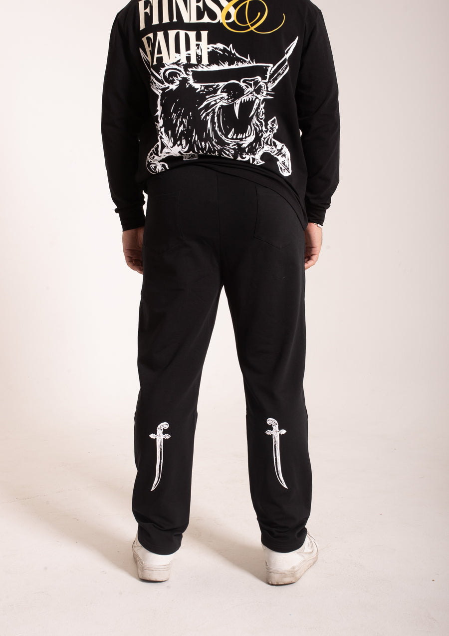 LION HEARTED - Workout Bottoms (Black)