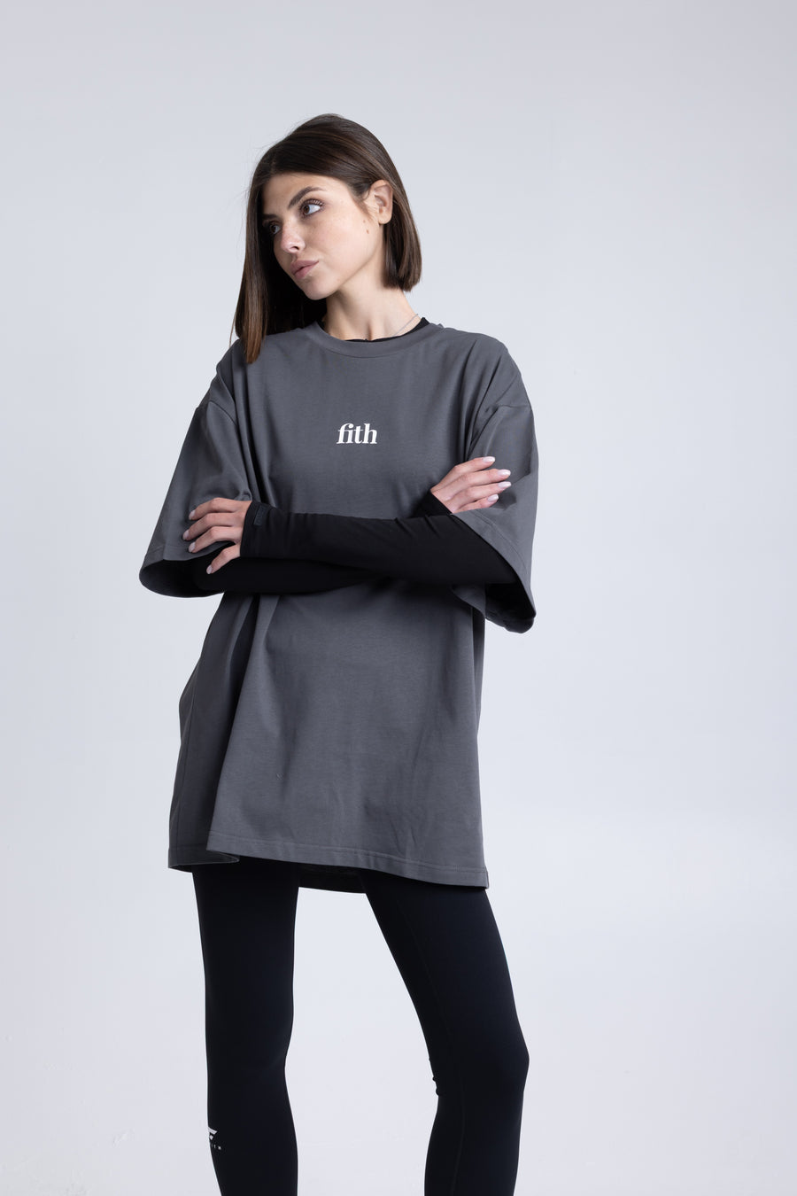 Alhamdulilah - Workout Pump-Cover Up T-Shirt (UNISEX) (Iron Grey)