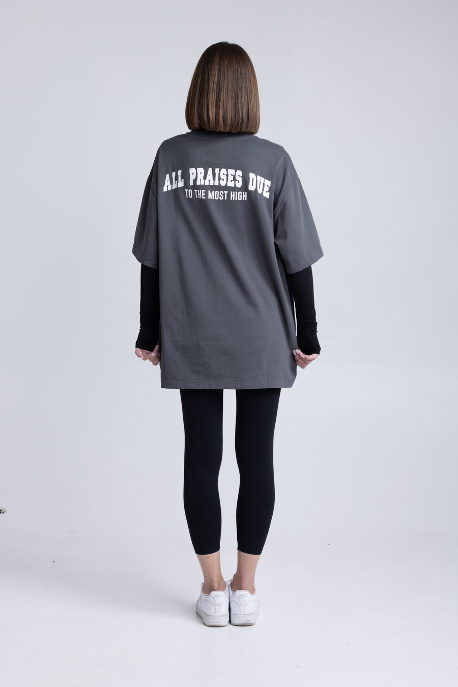 Alhamdulilah - Workout Pump-Cover Up T-Shirt (UNISEX) (Iron Grey)