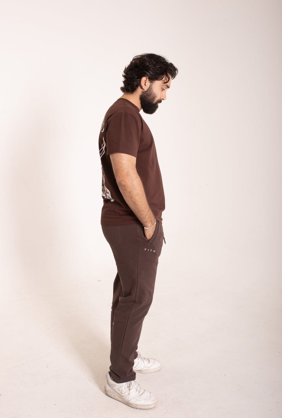 LION HEARTED - Workout Pump-Cover Up T-Shirt (Brown)