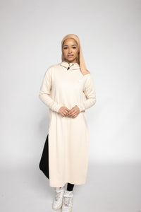 MODA - Modest Workout Abaya (Slim Fit) (Cream)