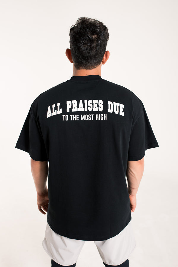 Alhamdulilah - Workout Pump-Cover Up T-Shirt (UNISEX) (Black)