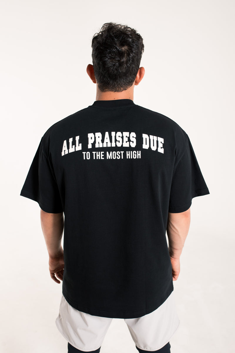 Alhamdulilah - Workout Pump-Cover Up T-Shirt (UNISEX) (Black)