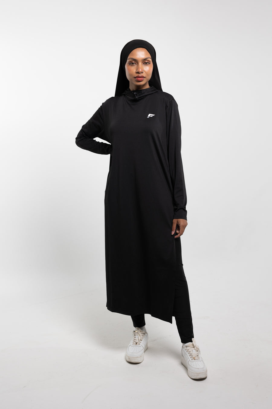 MODA - Modest Workout Abaya (Slim Fit) (Black)