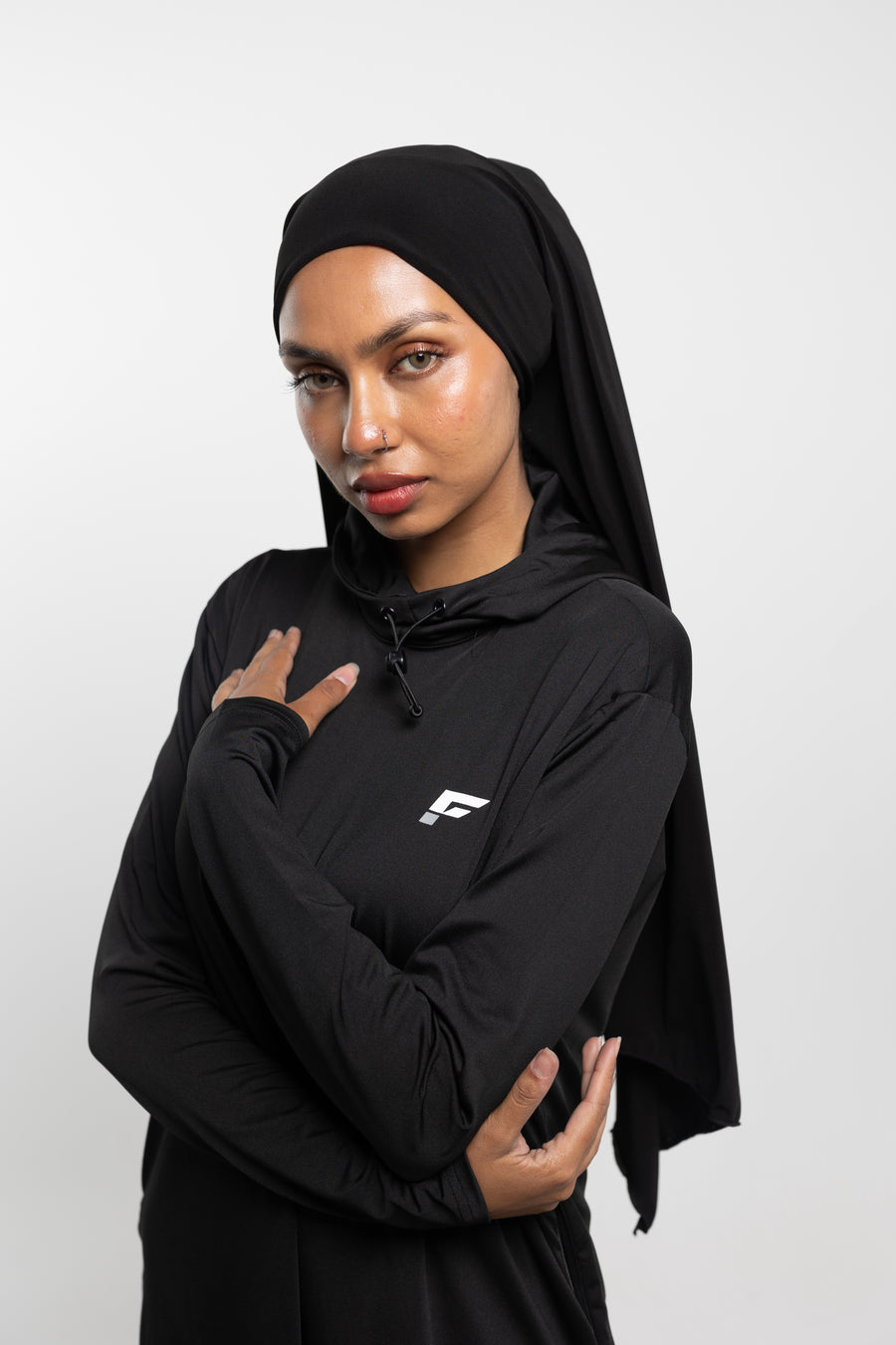 MODA - Modest Workout Abaya (Slim Fit) (Black)
