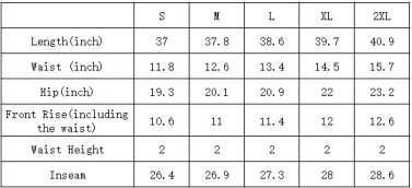 Size Chart 1